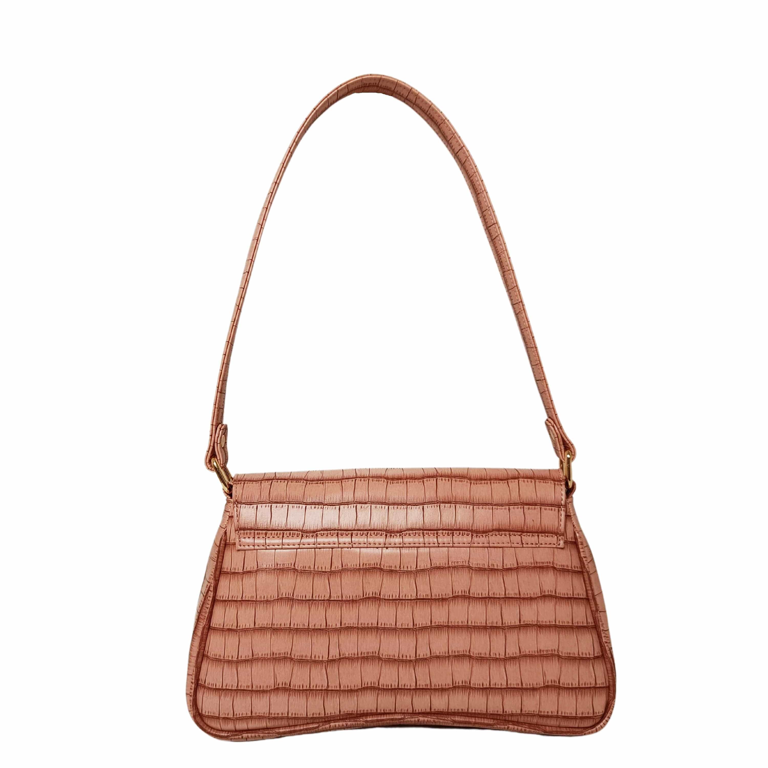kinnoti New Croco Flap Shoulder Bag