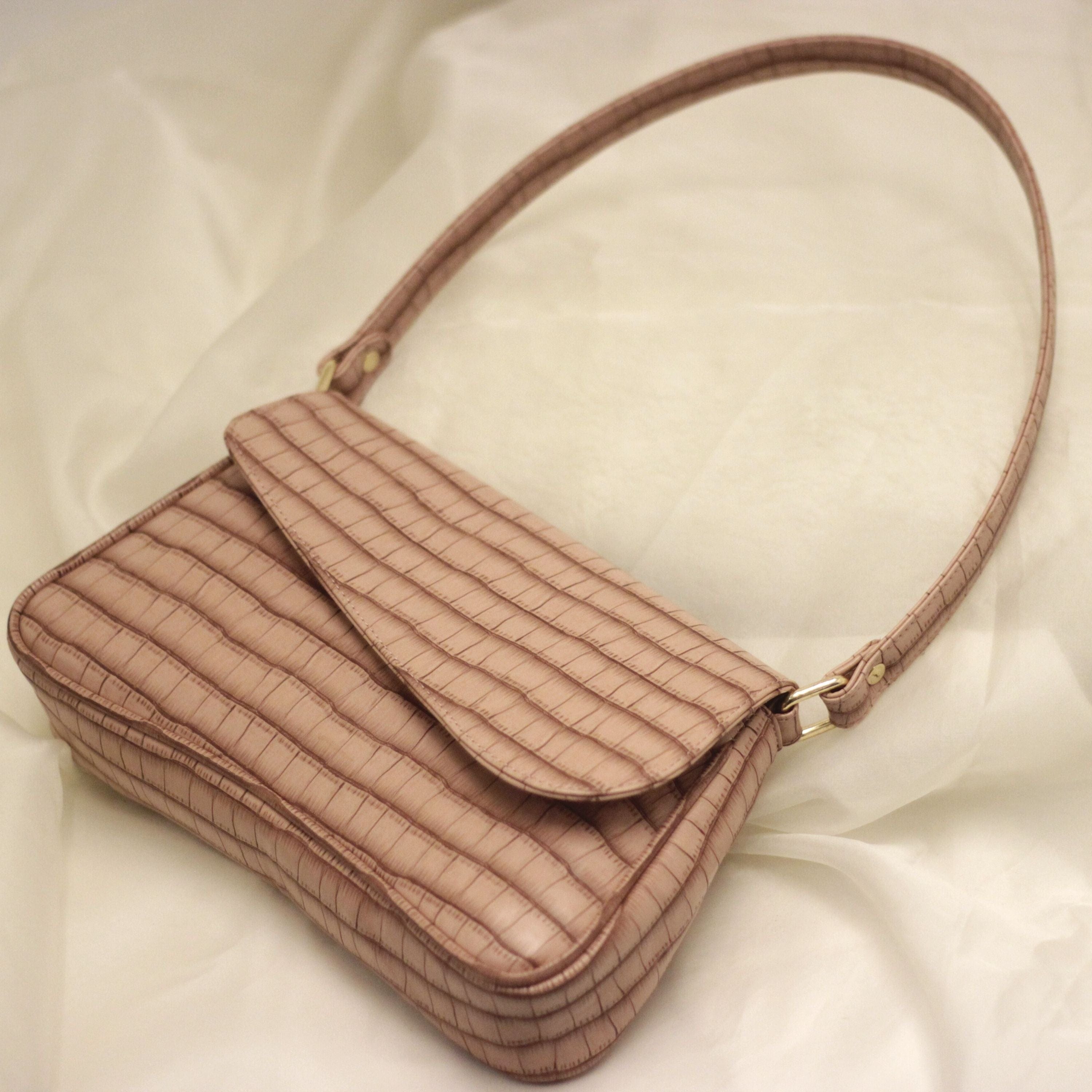 kinnoti New Croco Flap Shoulder Bag