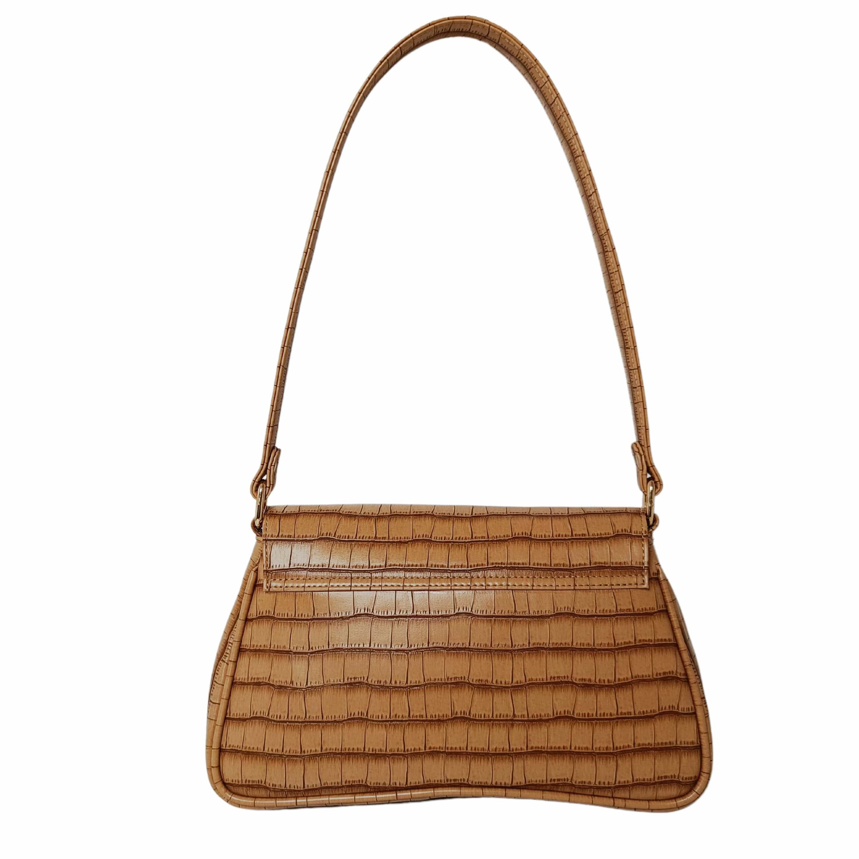 kinnoti New Croco Flap Shoulder Bag