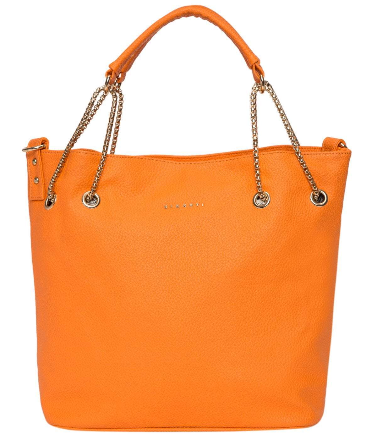 kinnoti Orange Chain Tote Bag