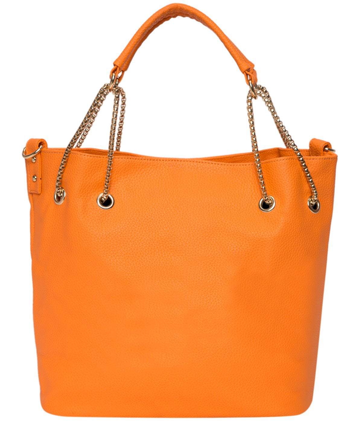 kinnoti Orange Chain Tote Bag