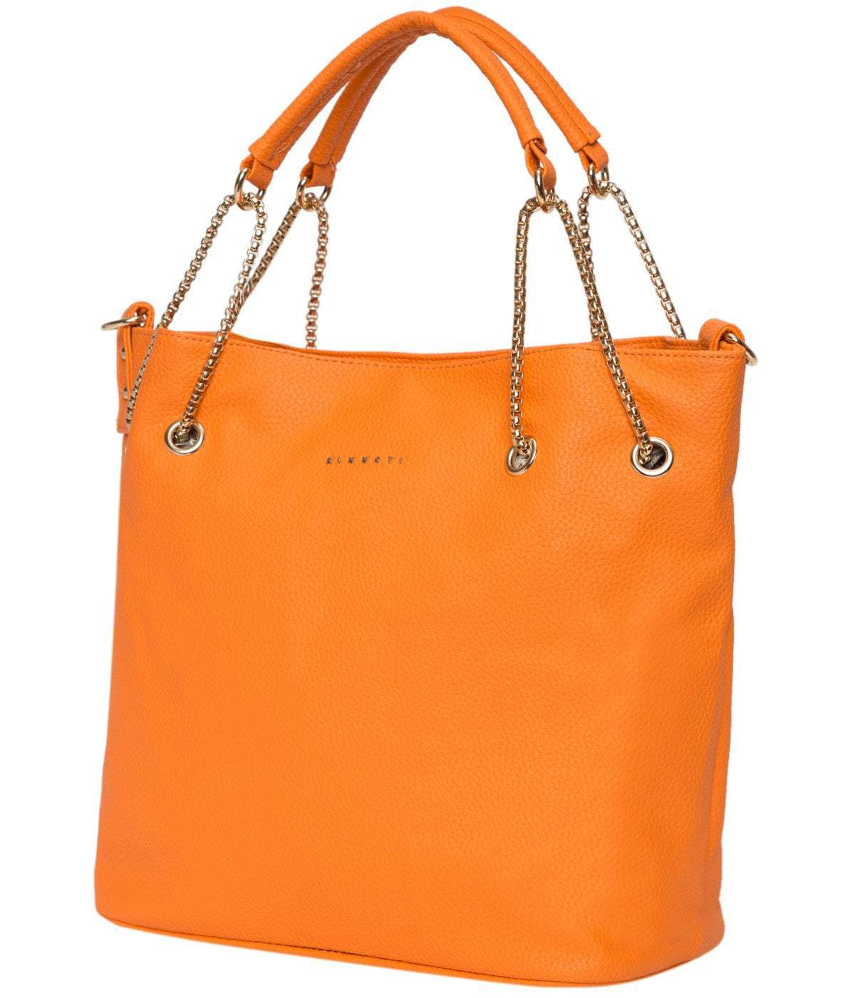 kinnoti Orange Chain Tote Bag
