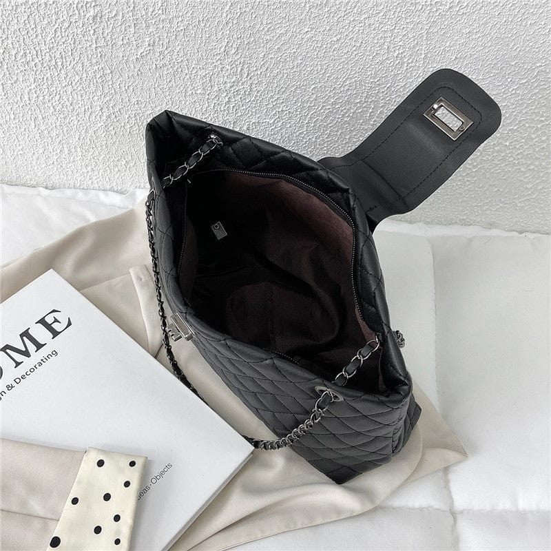 kinnoti Quilted Vegan Leather Tote Bag