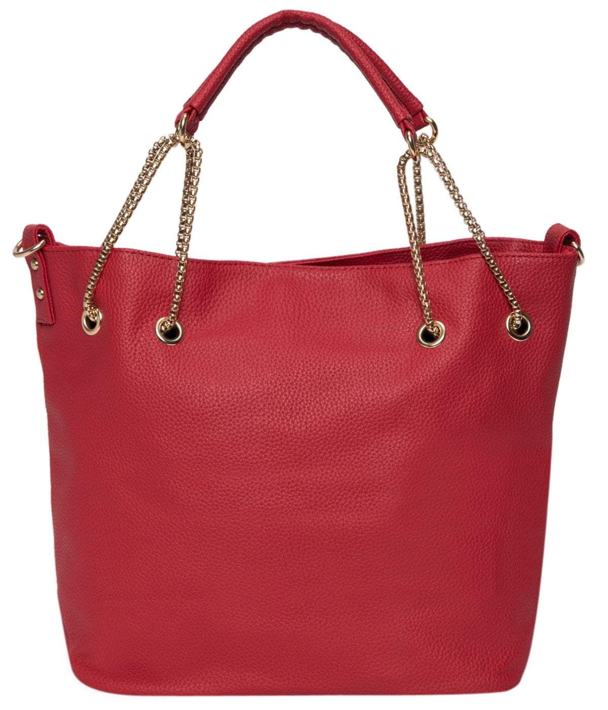 kinnoti Red Chain Tote Bag
