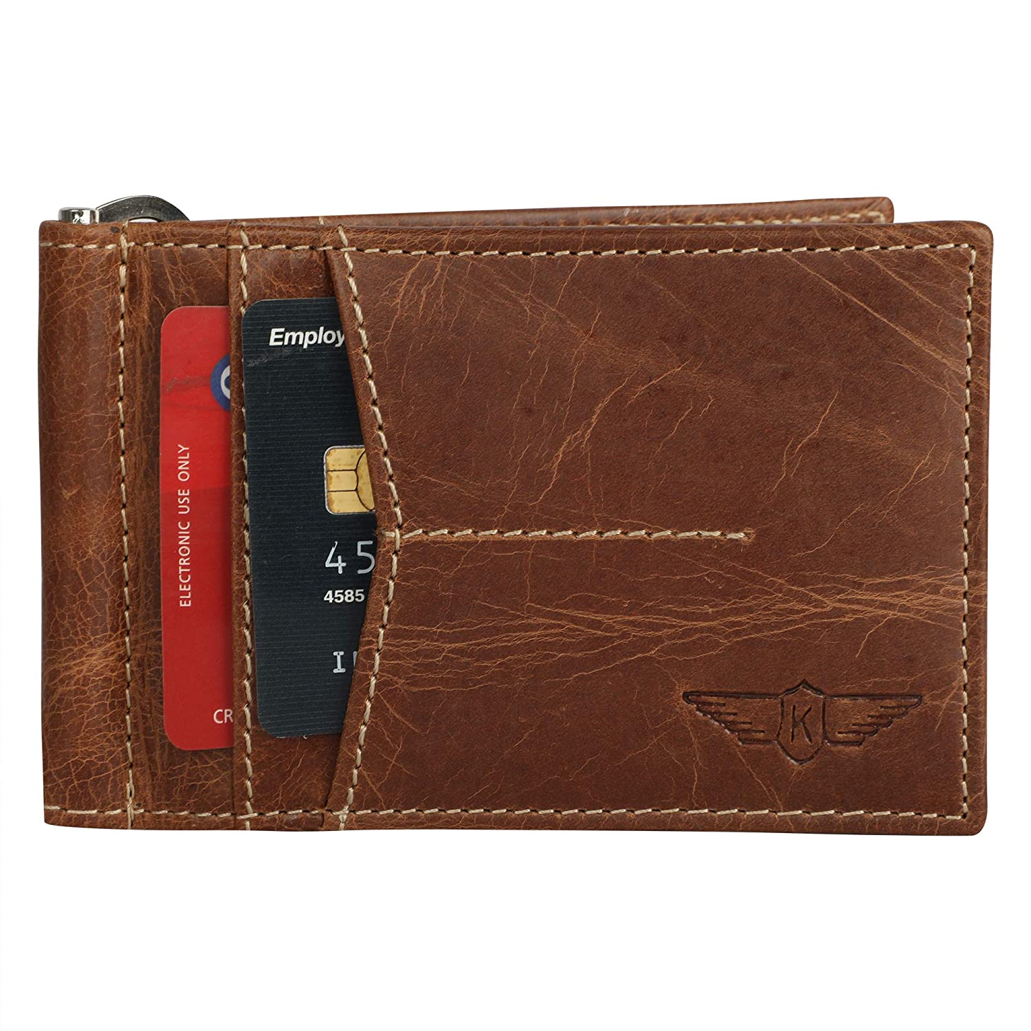 kinnoti RFID & Minimalist Slim Leather Wallet
