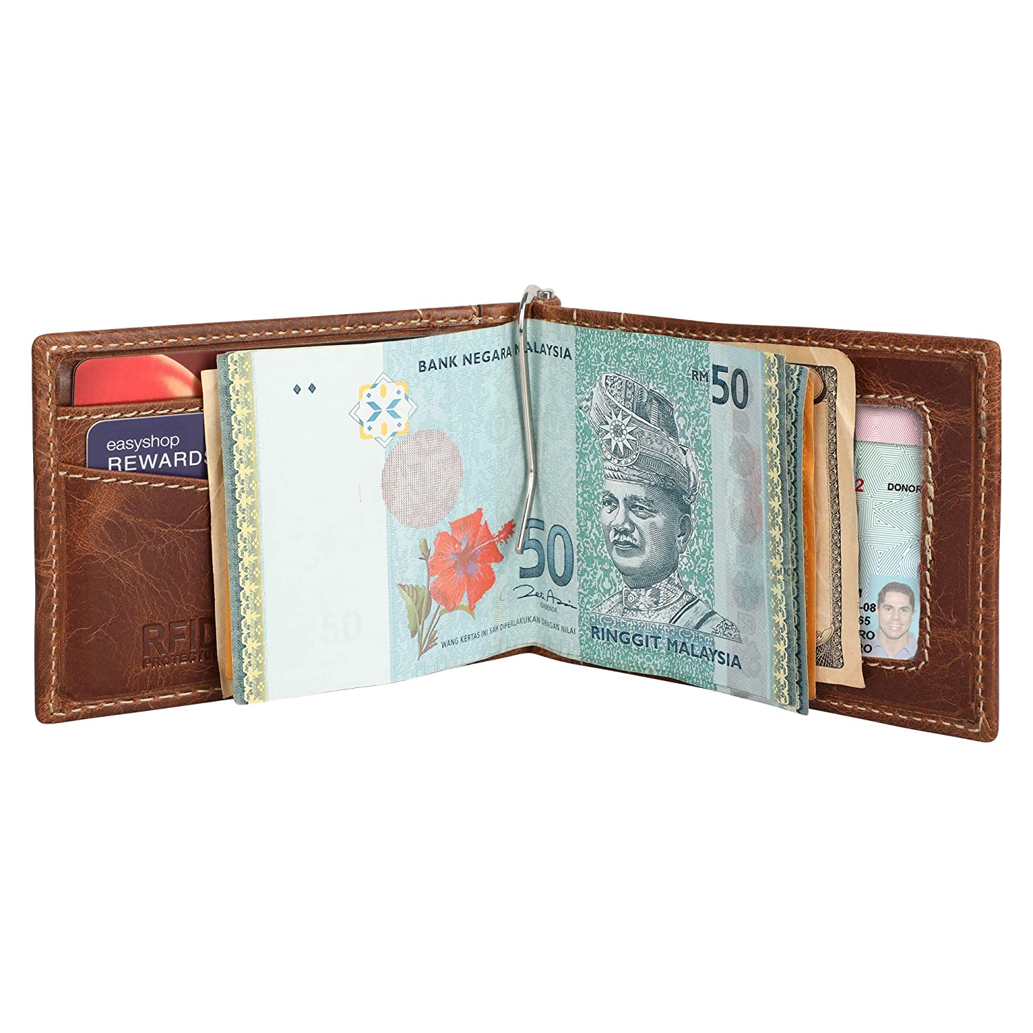 kinnoti RFID & Minimalist Slim Leather Wallet