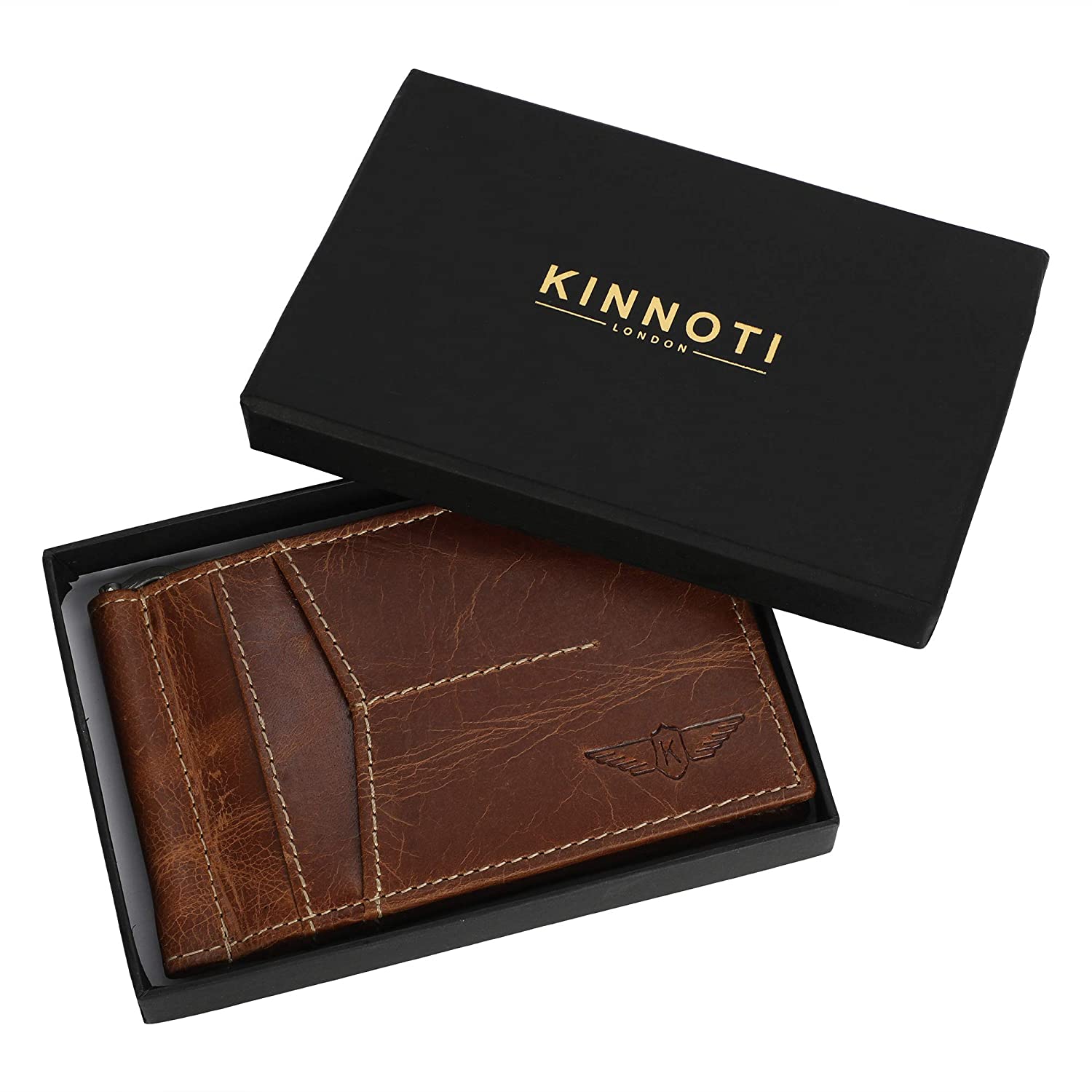 kinnoti RFID & Minimalist Slim Leather Wallet