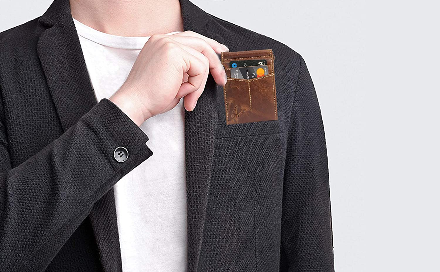 kinnoti RFID & Minimalist Slim Leather Wallet