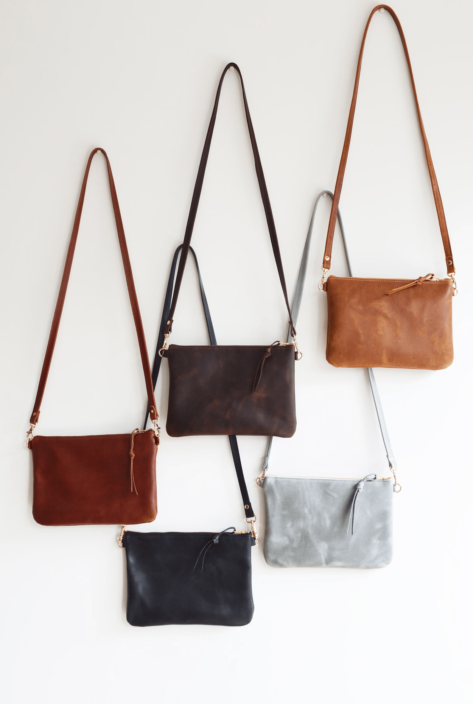 Kinnoti's Black Genuine Leather Sling Bag For Women With Adjustable Brass Chain & Shoulder Pad