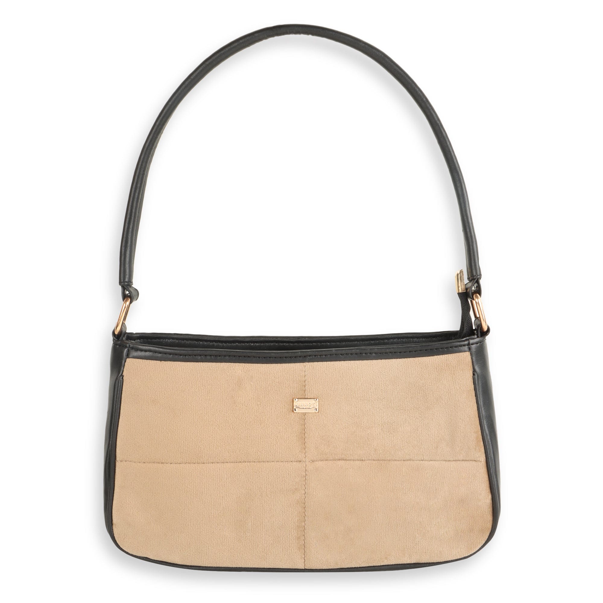 Kinnoti Sling bag Beige Velvet Shoulder Bag