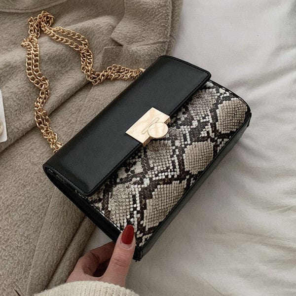 kinnoti Snake Flap Sling Bag