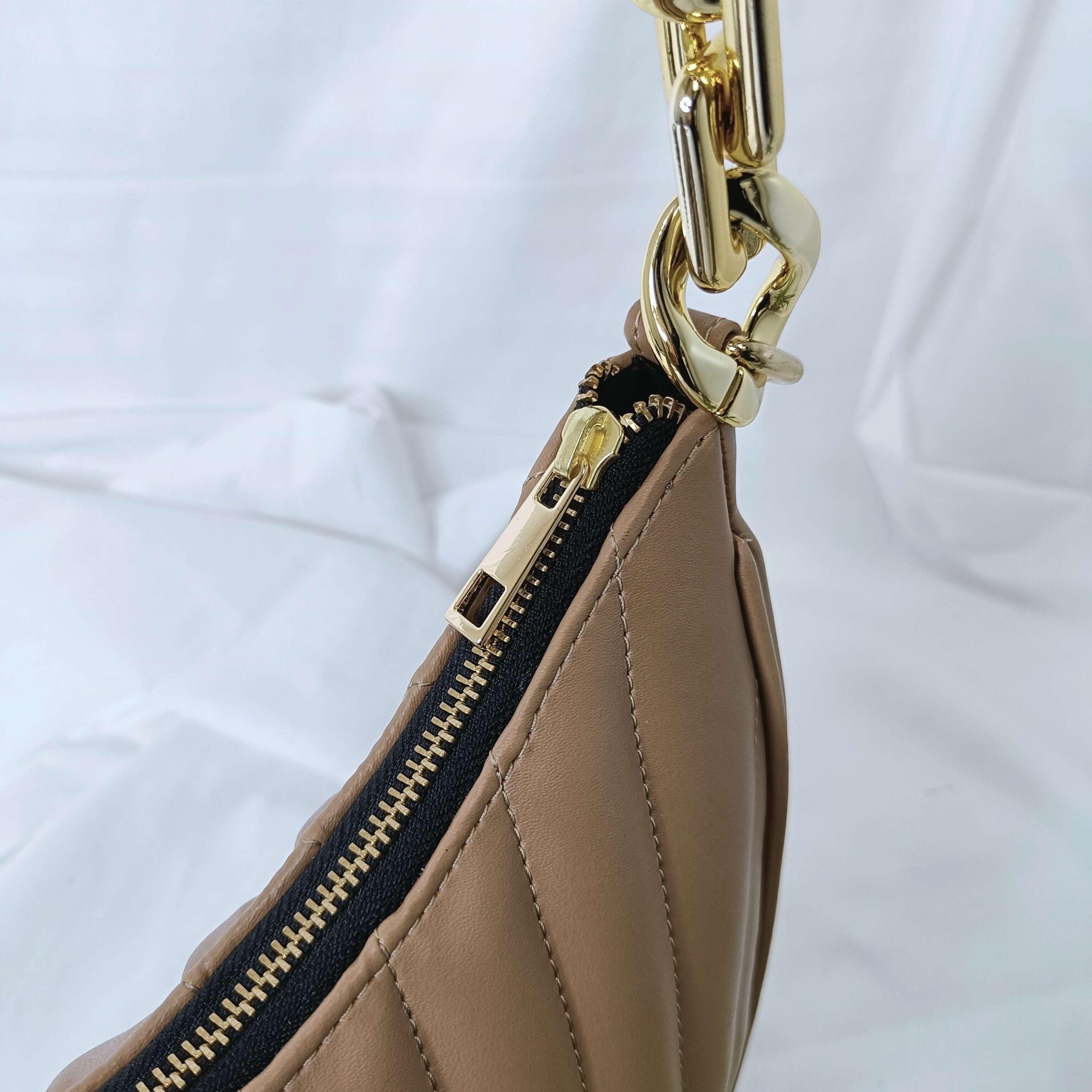 kinnoti Striped Embossed Shoulder Bag