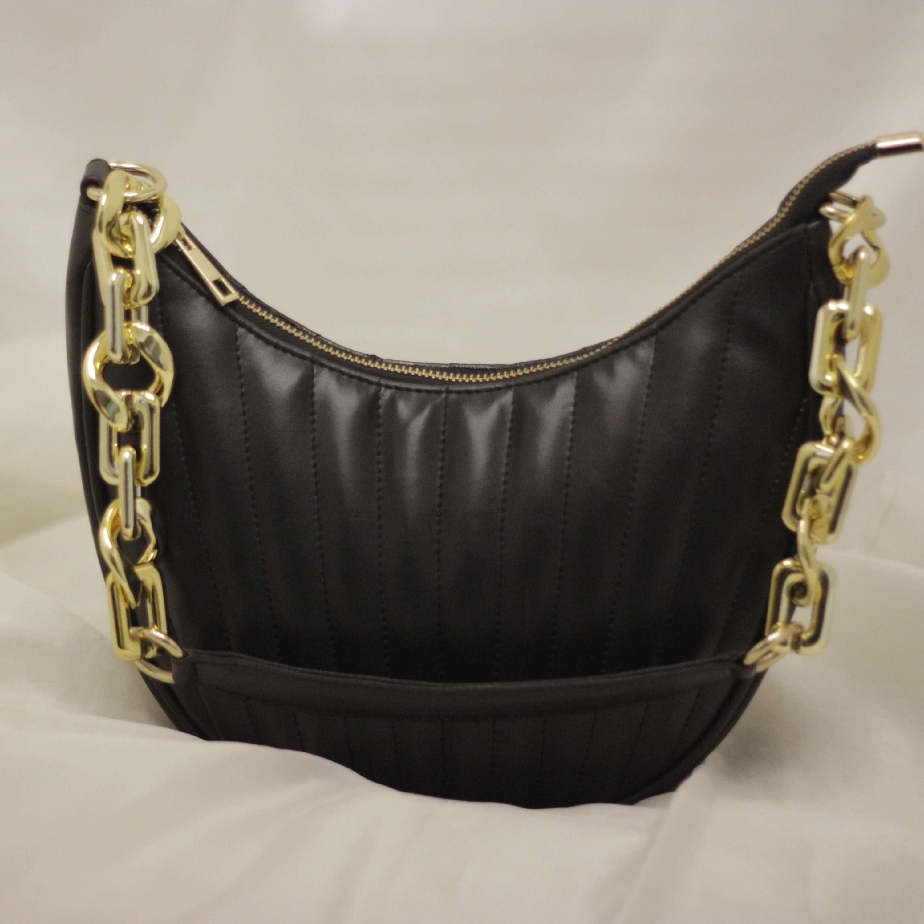 kinnoti Striped Embossed Shoulder Bag
