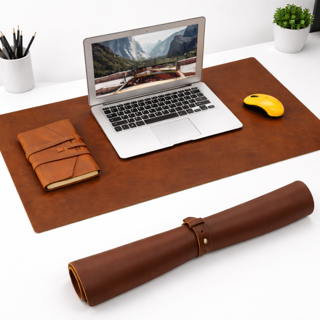 Kinnoti Tan / 50*43 Cm Tan Minimalist Deskmat