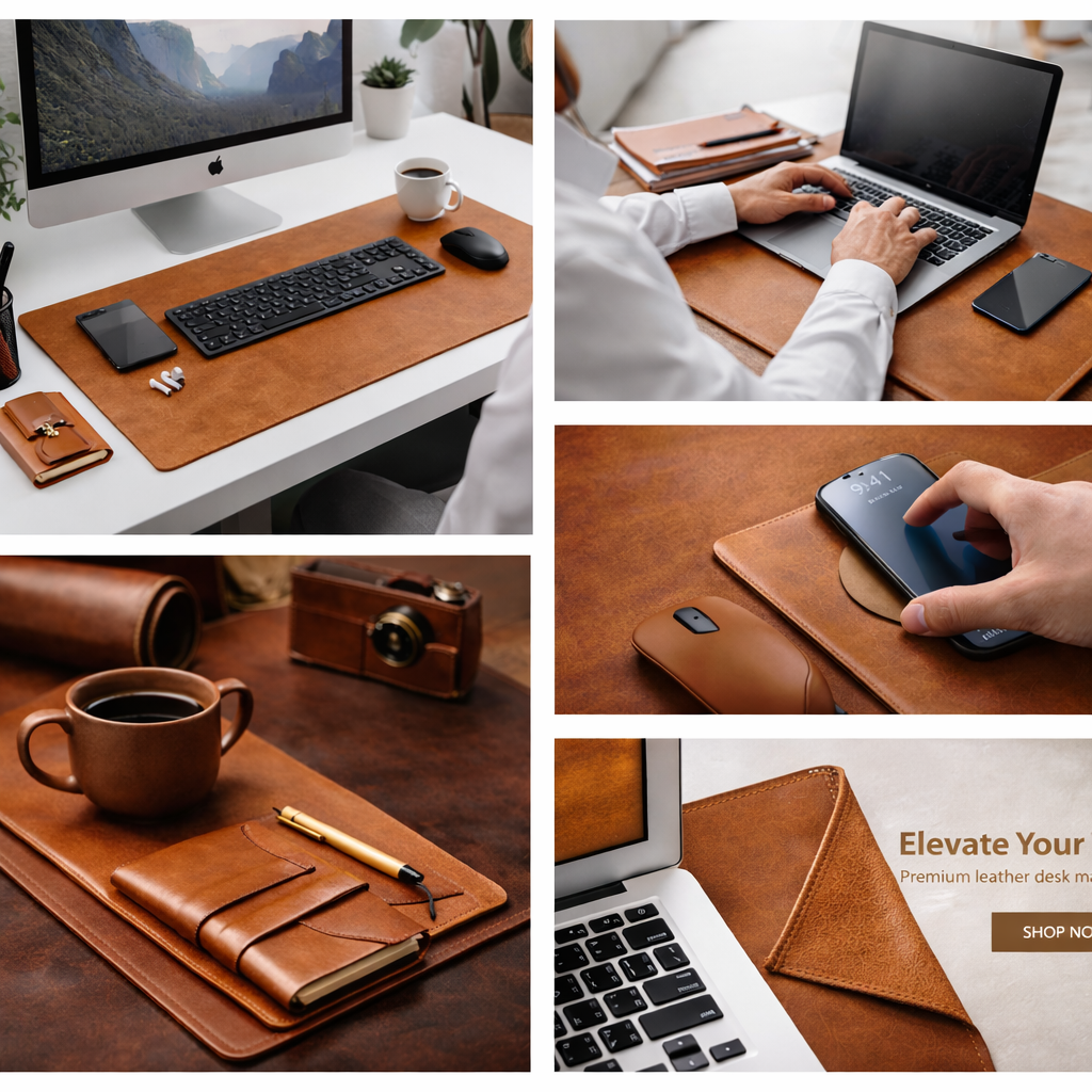 Kinnoti Tan Minimalist Deskmat