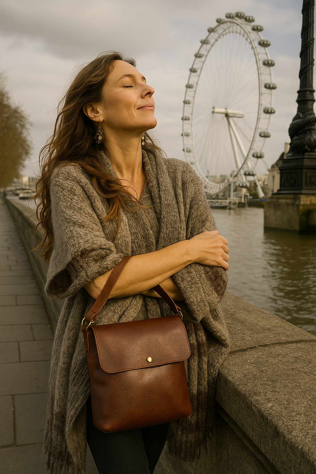 Kinnoti Unisex Genuine Leather Messenger Cum Sling Bag