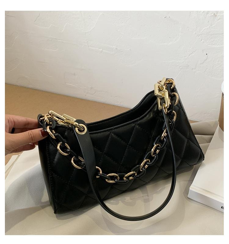 kinnoti vegan sling bag Black Elongated Shoulder Bag