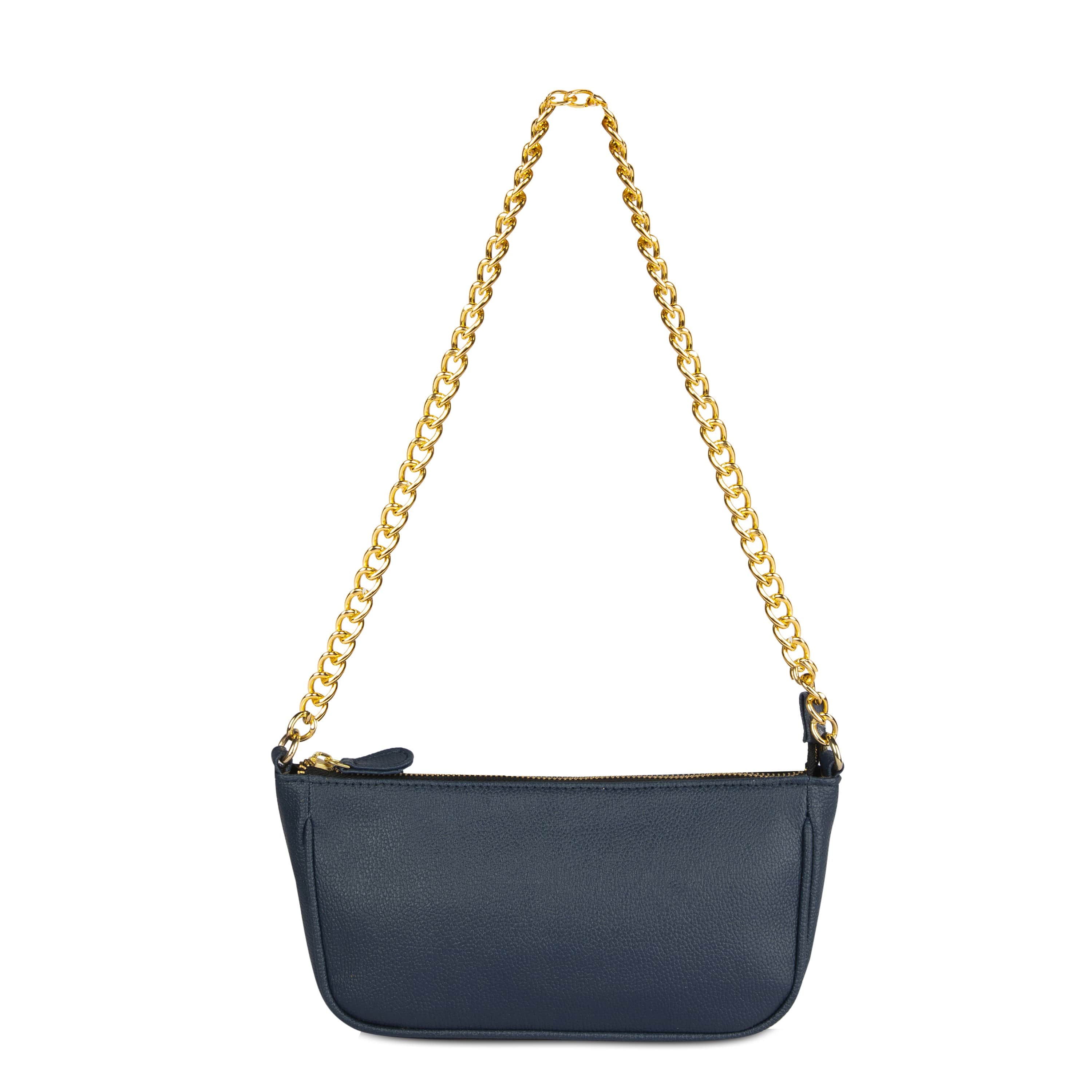 kinnoti vegan sling bag BLUE Minimalist Baguette Bag