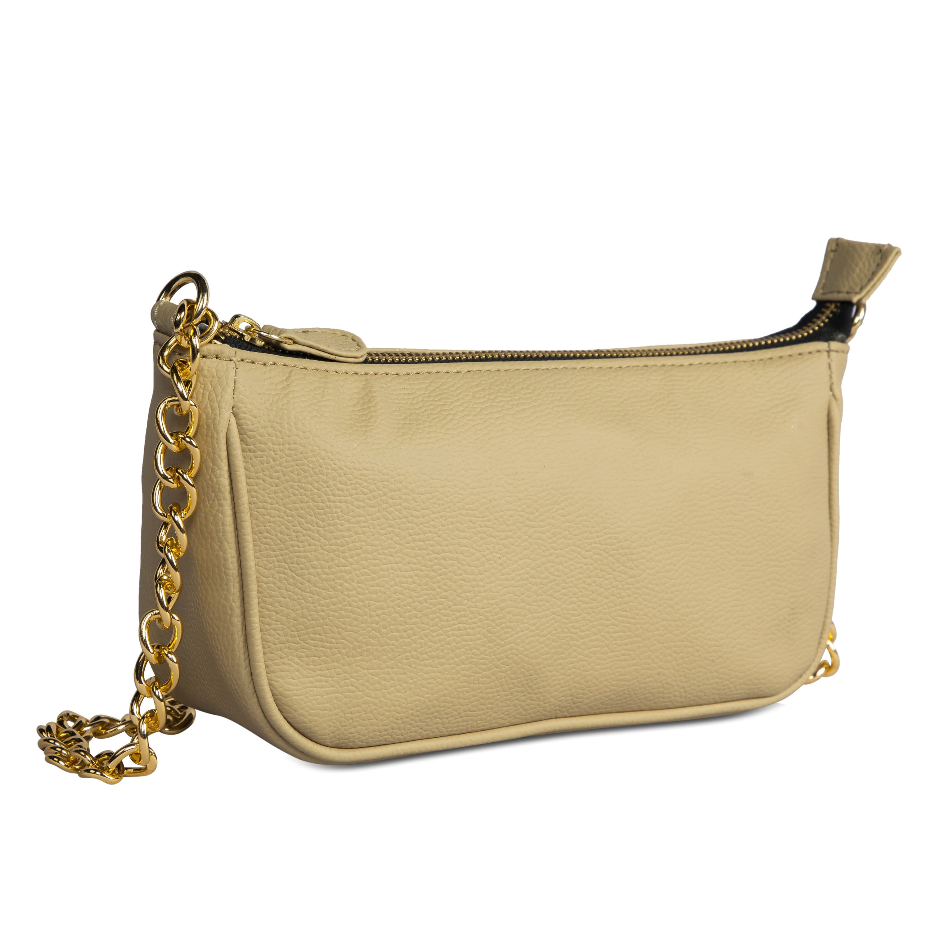 kinnoti vegan sling bag CREAM Minimalist Baguette Bag