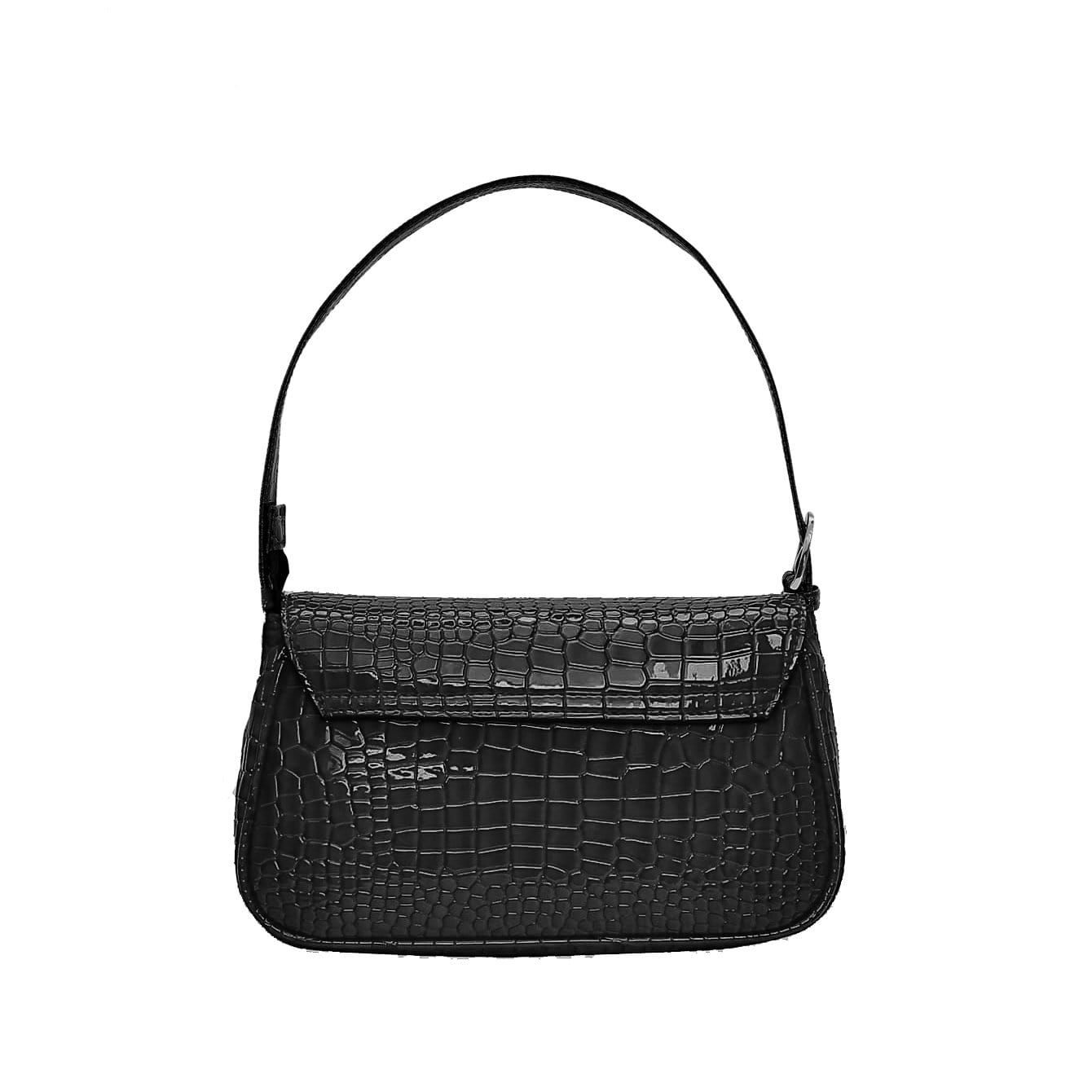 kinnoti vegan sling bag Croc Embossed Flap Shoulder Bag