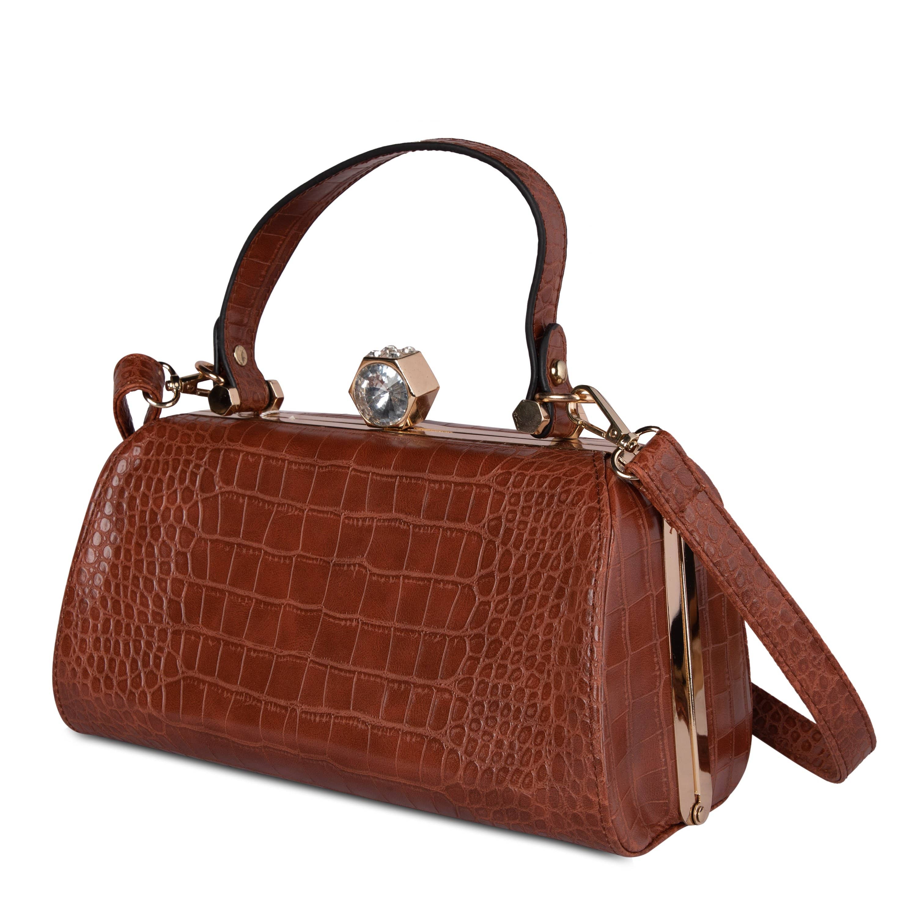 kinnoti vegan sling bag Solid Box Clutch