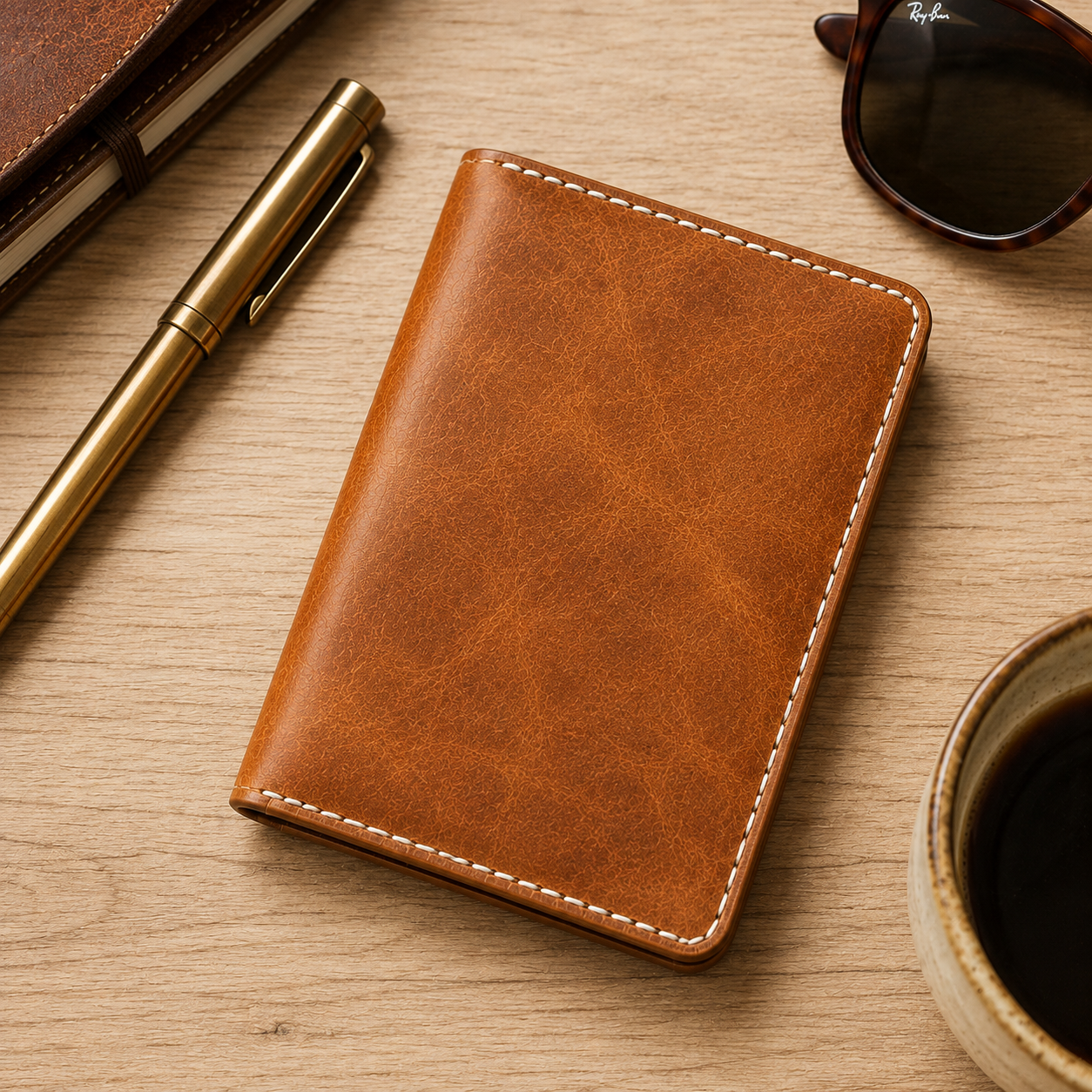 Compact Minimalist Leather Wallet