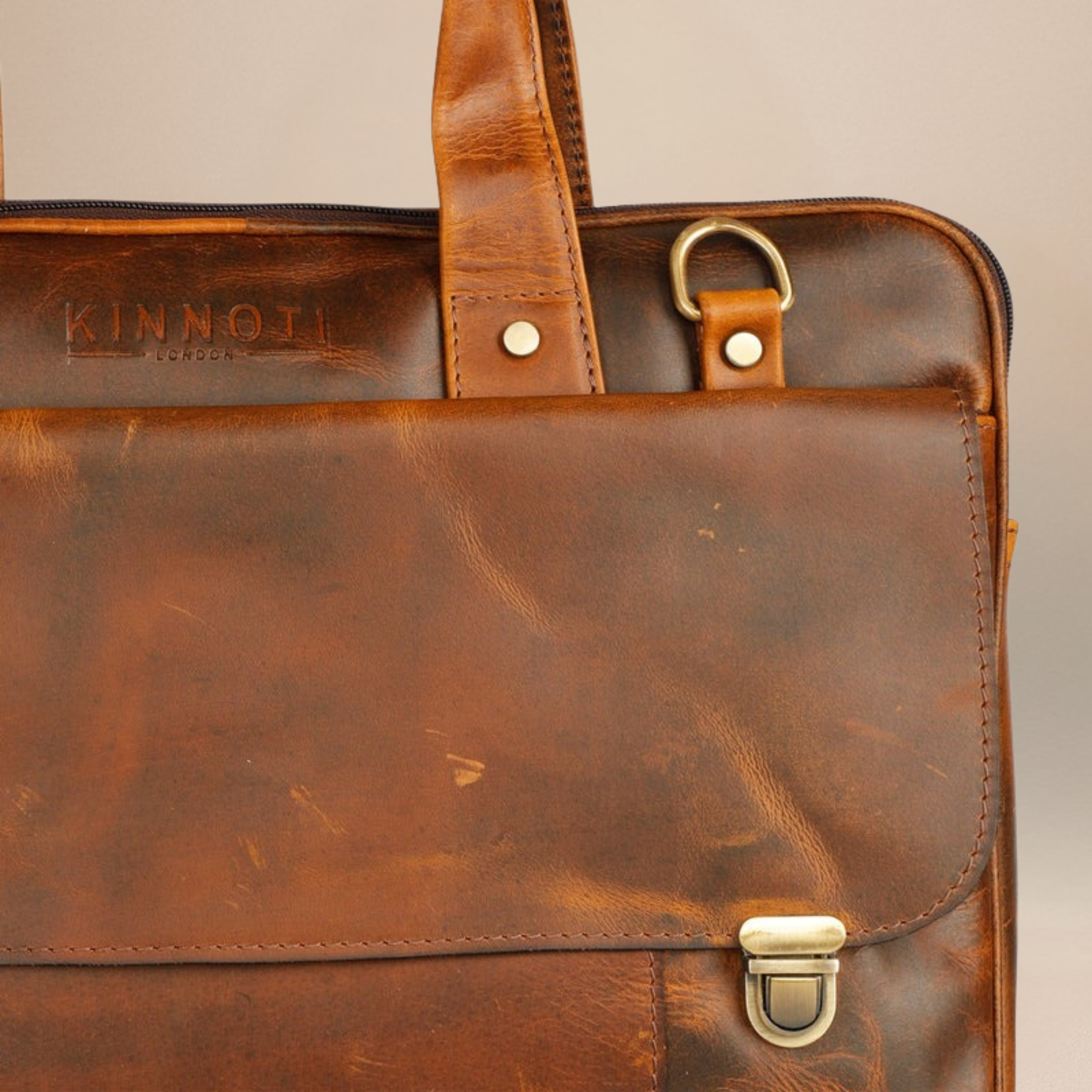 Genuine Leather Executive Briefcase Luxury Laptop Bag