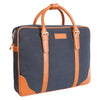 Load image into Gallery viewer, PREMIUM LEATHER CANVAS LAPTOP BAG FOR OFFICE, MEETINGS AND WORK