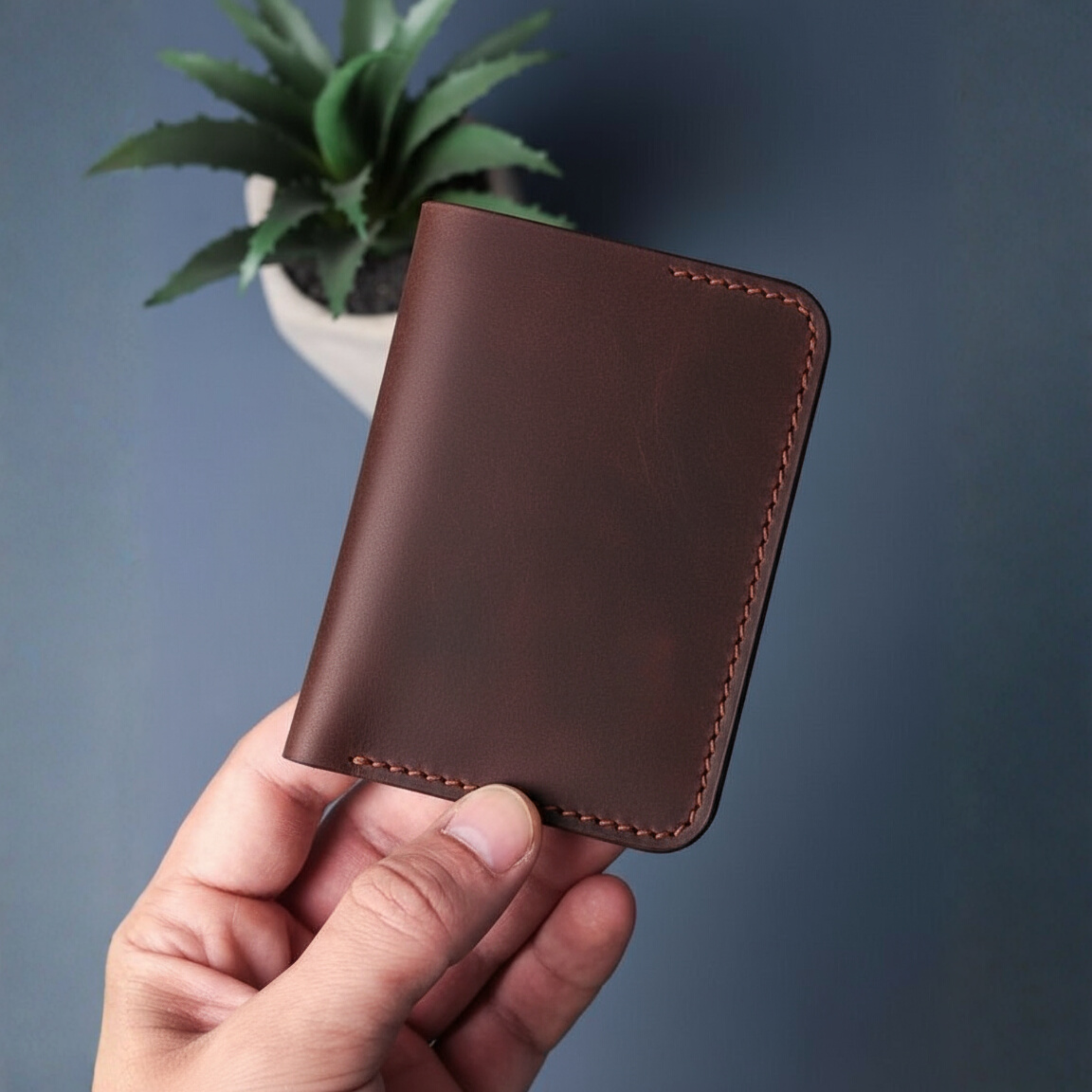 Brown leather wallet 