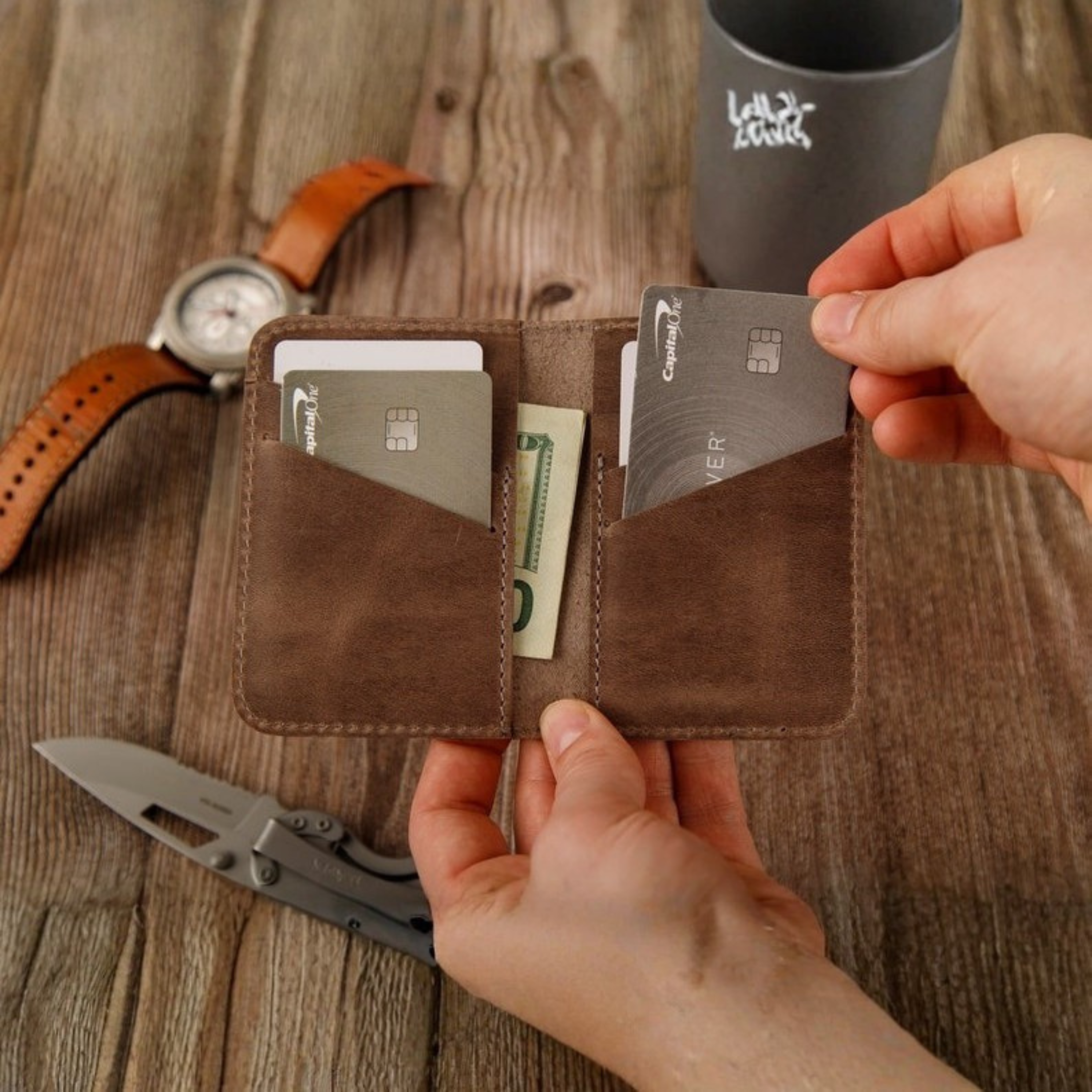 Slim Leather Wallet