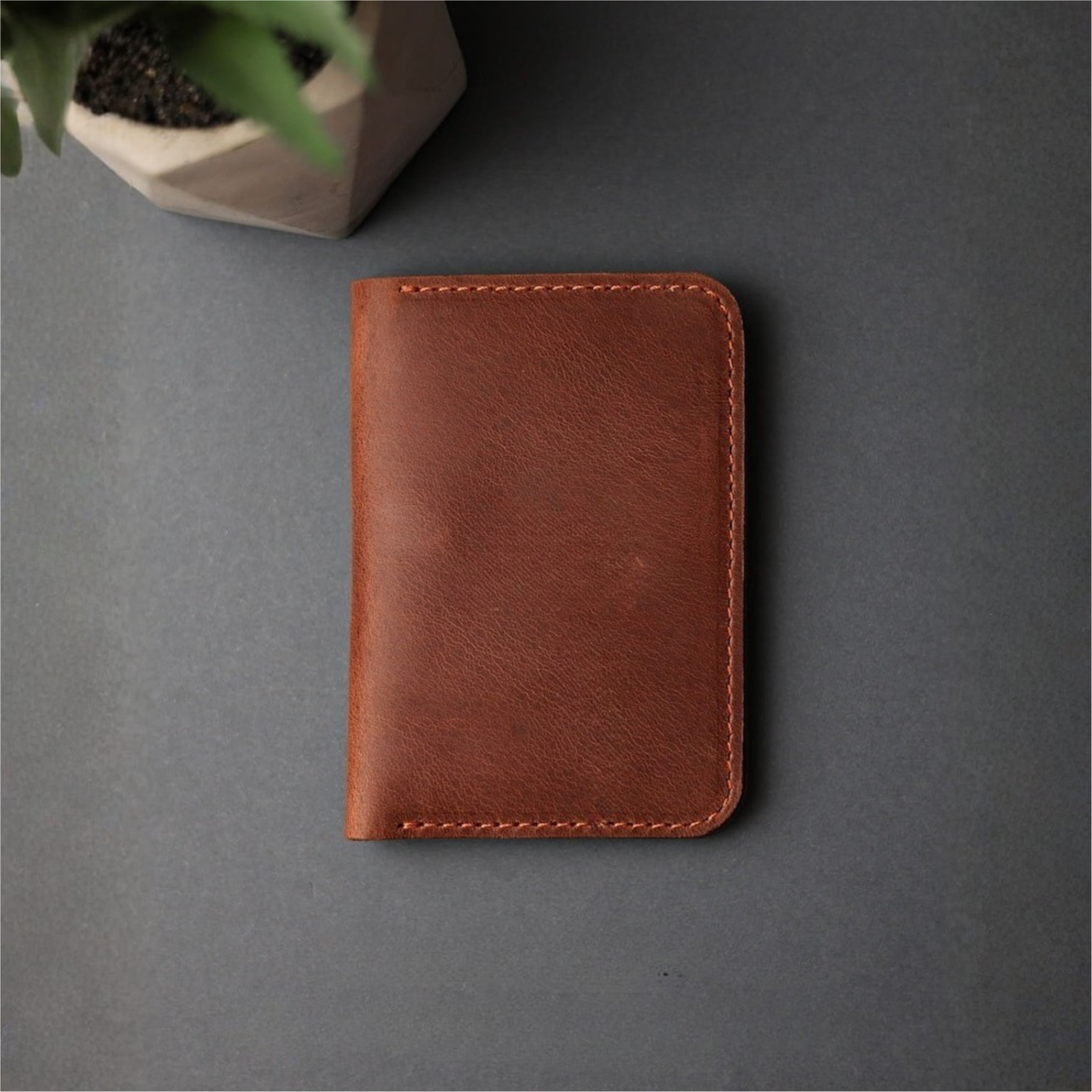 Brown leather wallet 