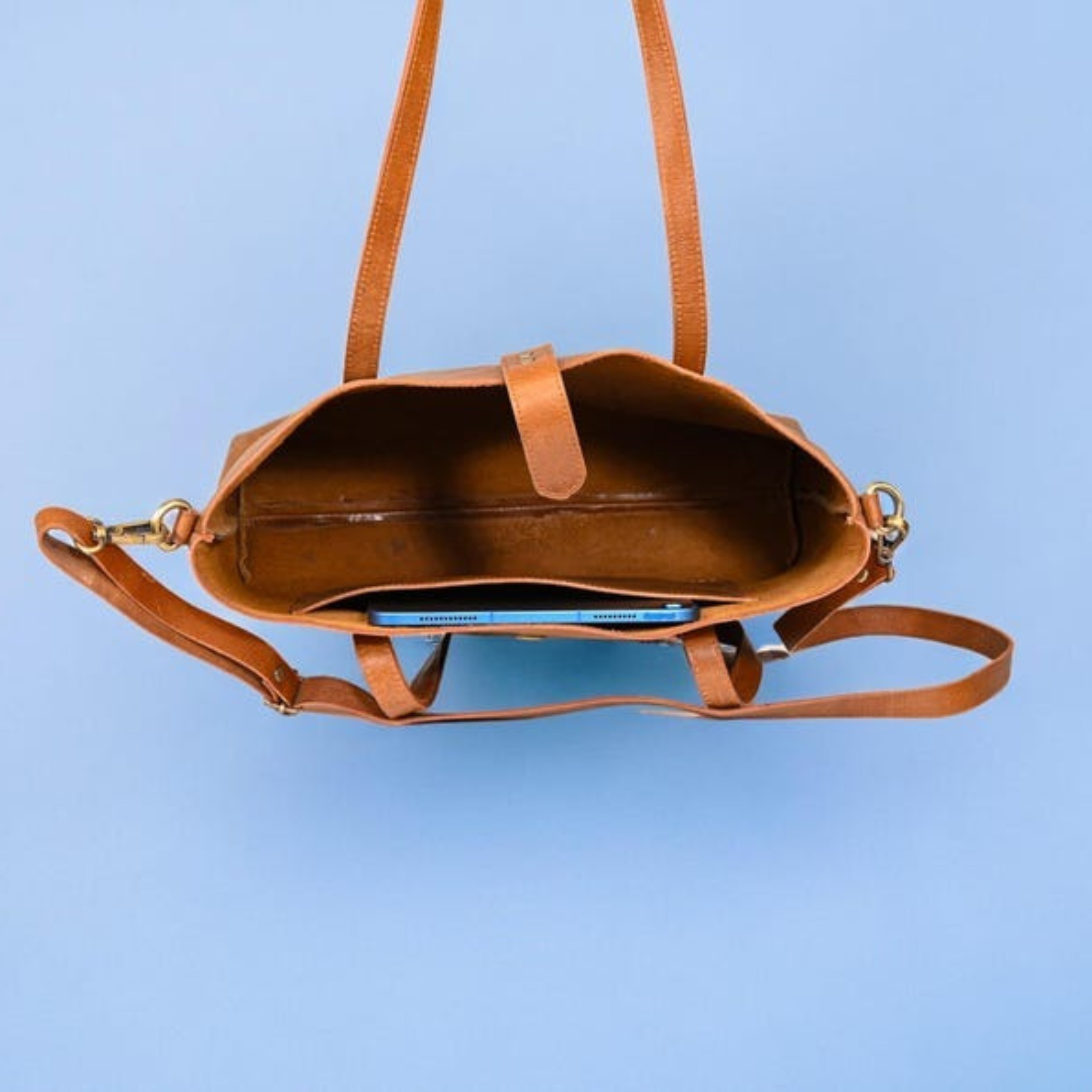 VT LEATHER TOTE FOR WOMEN