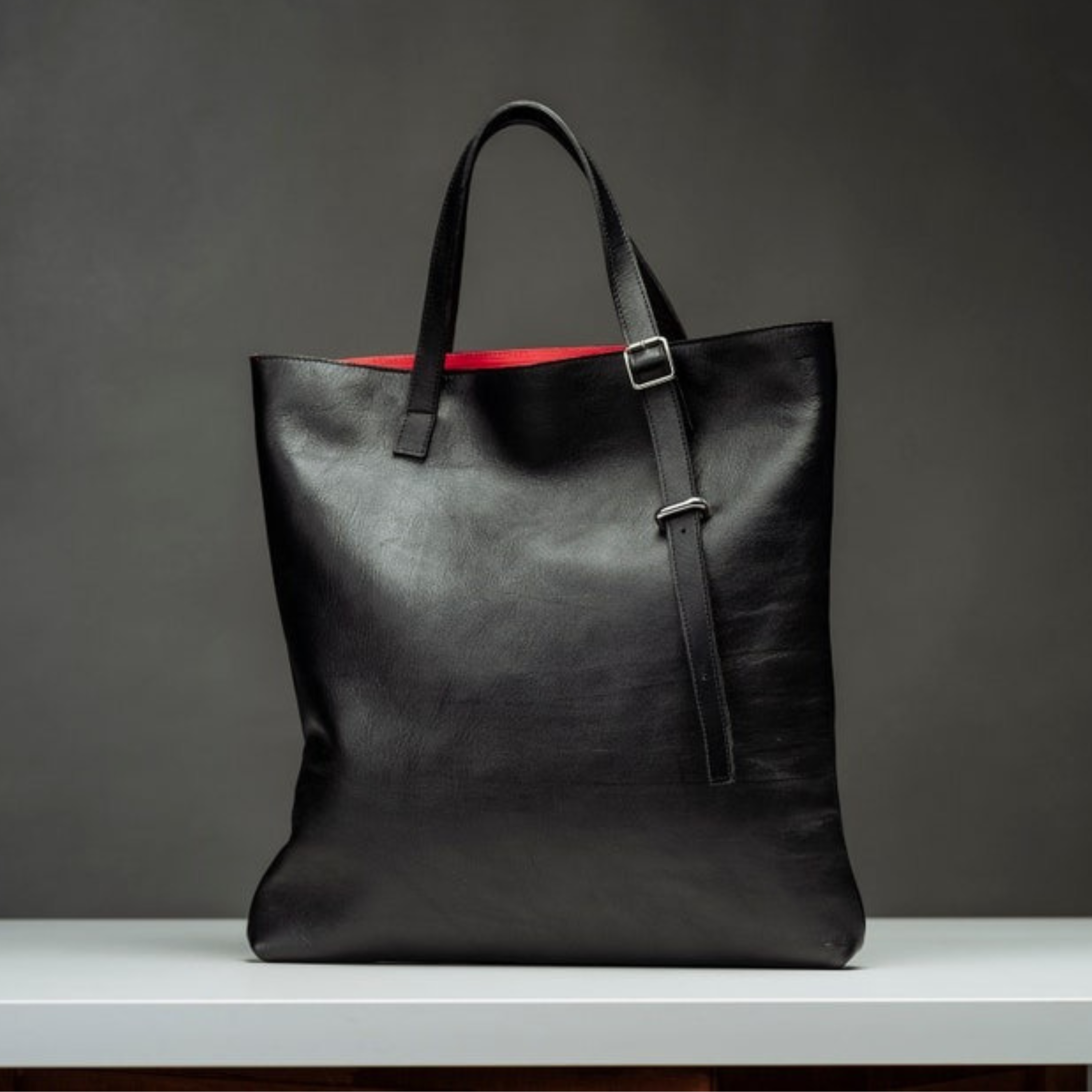 VT LEATHER TOTE FOR WOMEN