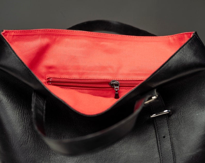 VT LEATHER TOTE FOR WOMEN