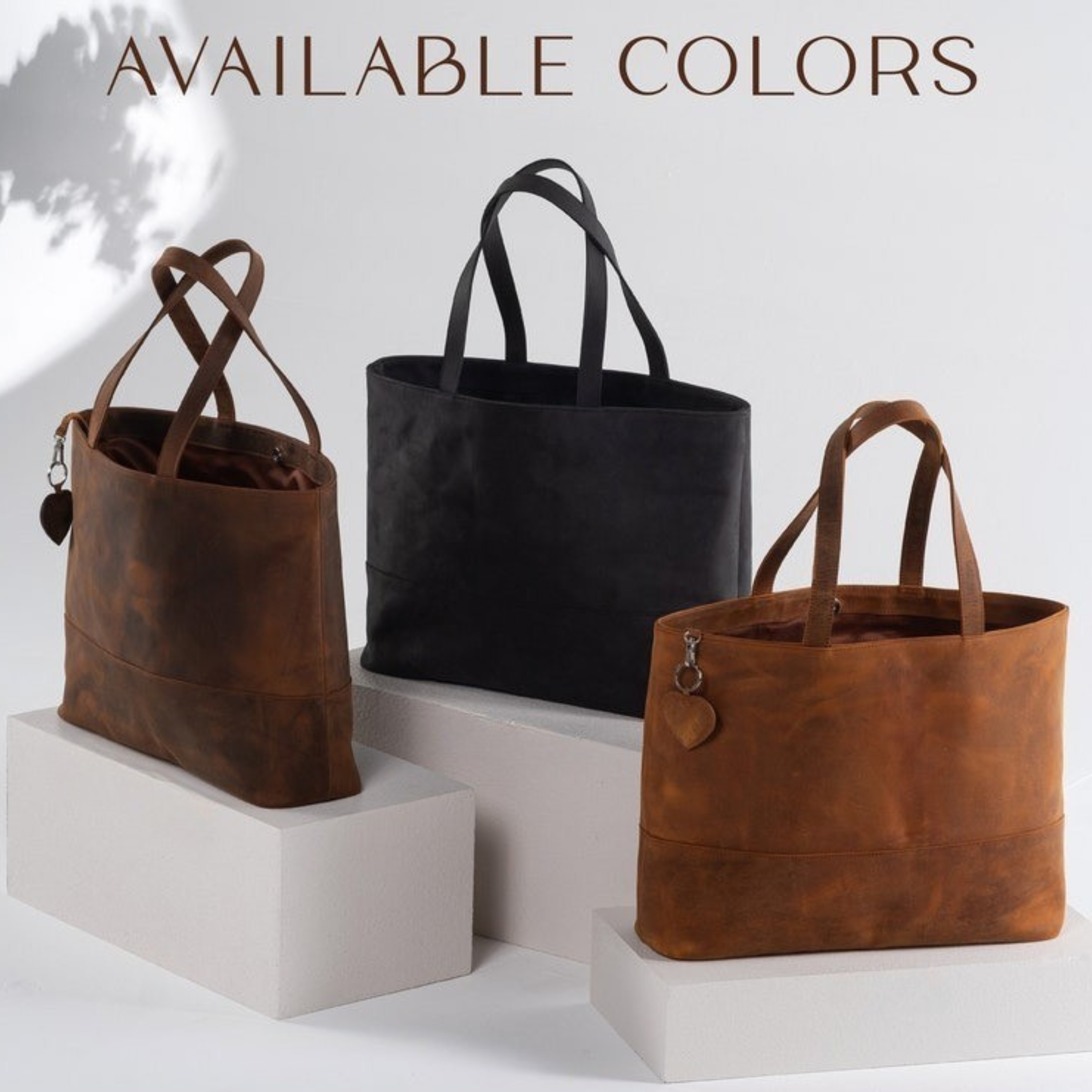 VT LEATHER TOTE FOR WOMEN