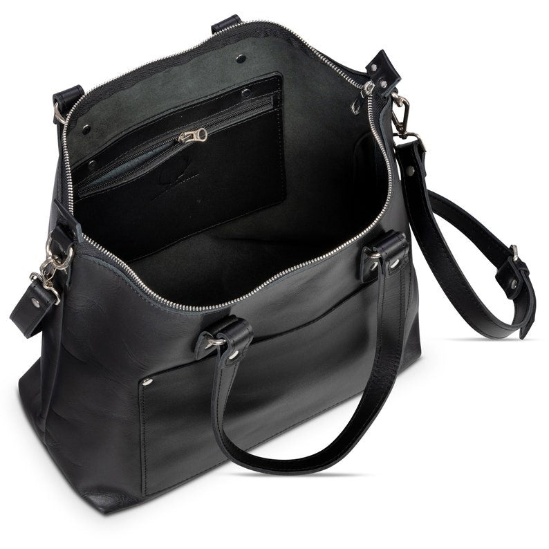 VT LEATHER TOTE FOR WOMEN