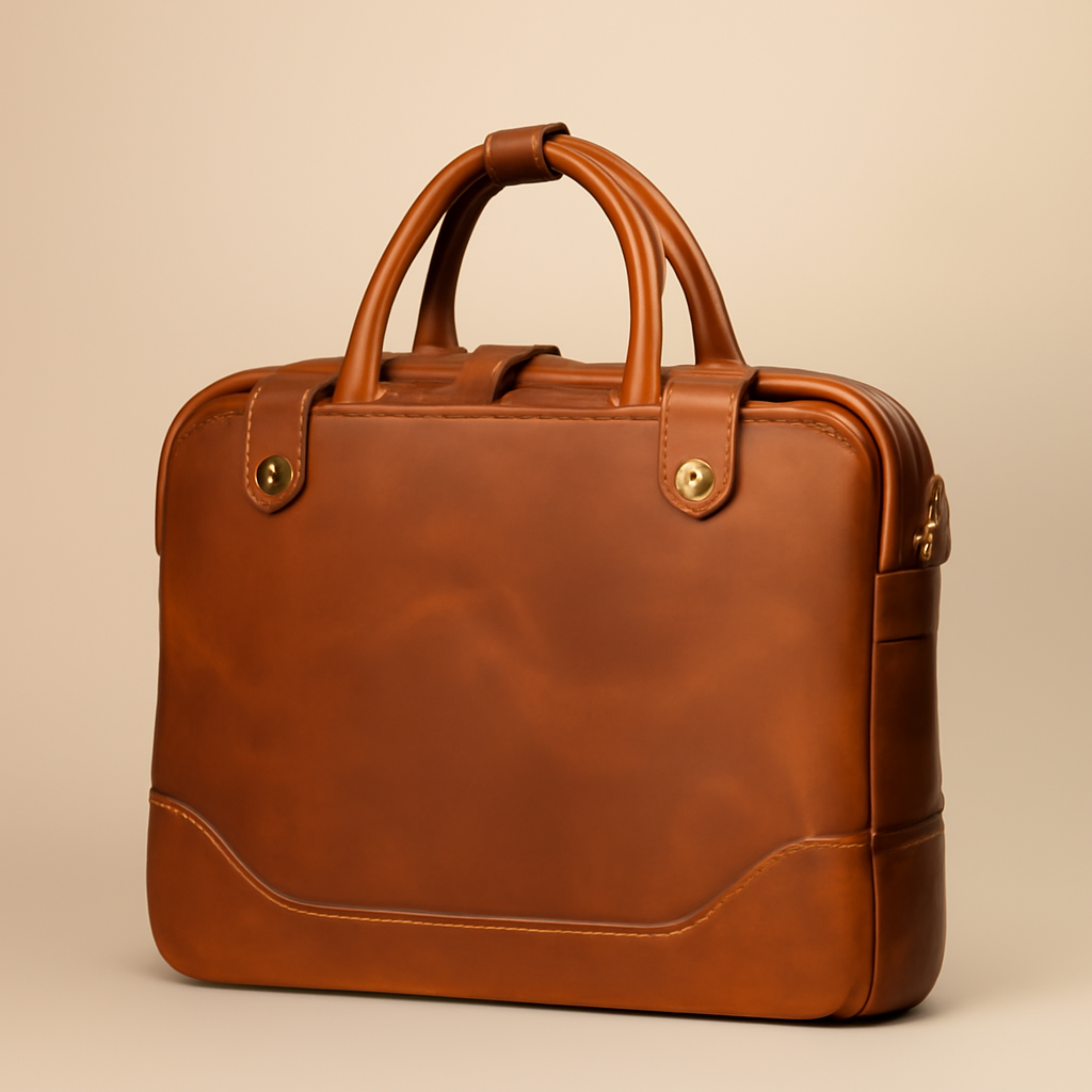 Vintage Brown Genuine Leather Laptop Bag