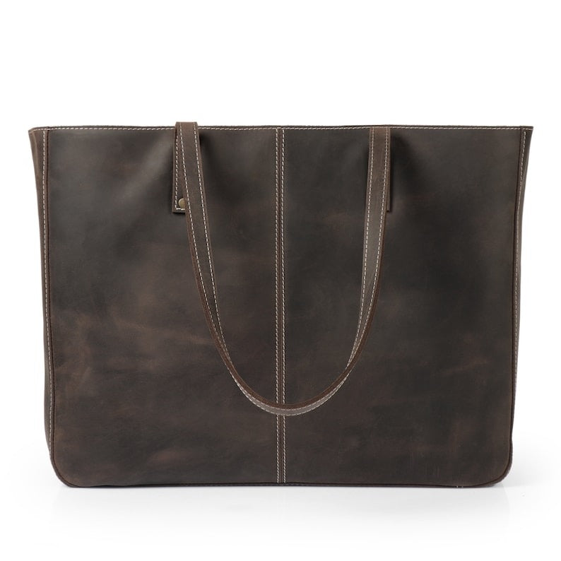 VT LEATHER TOTE FOR WOMEN