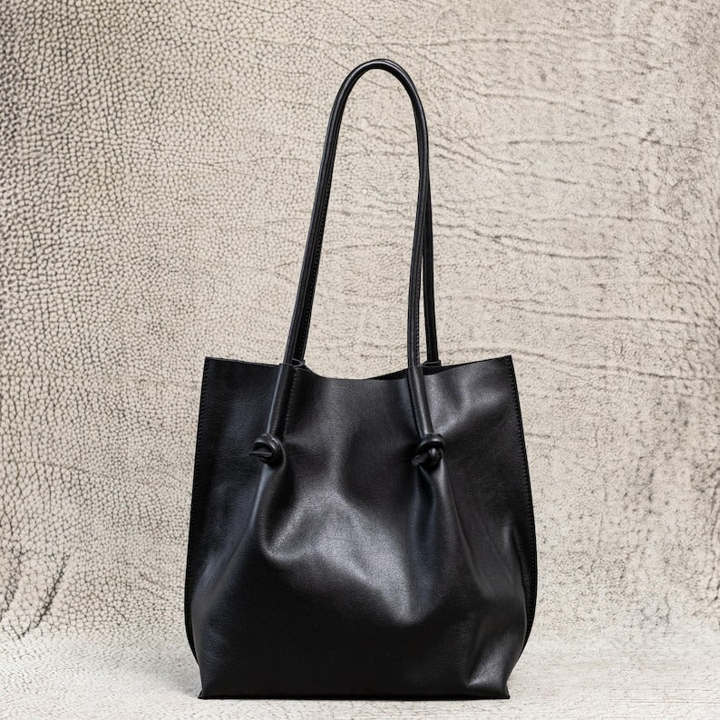 VT LEATHER TOTE FOR WOMEN