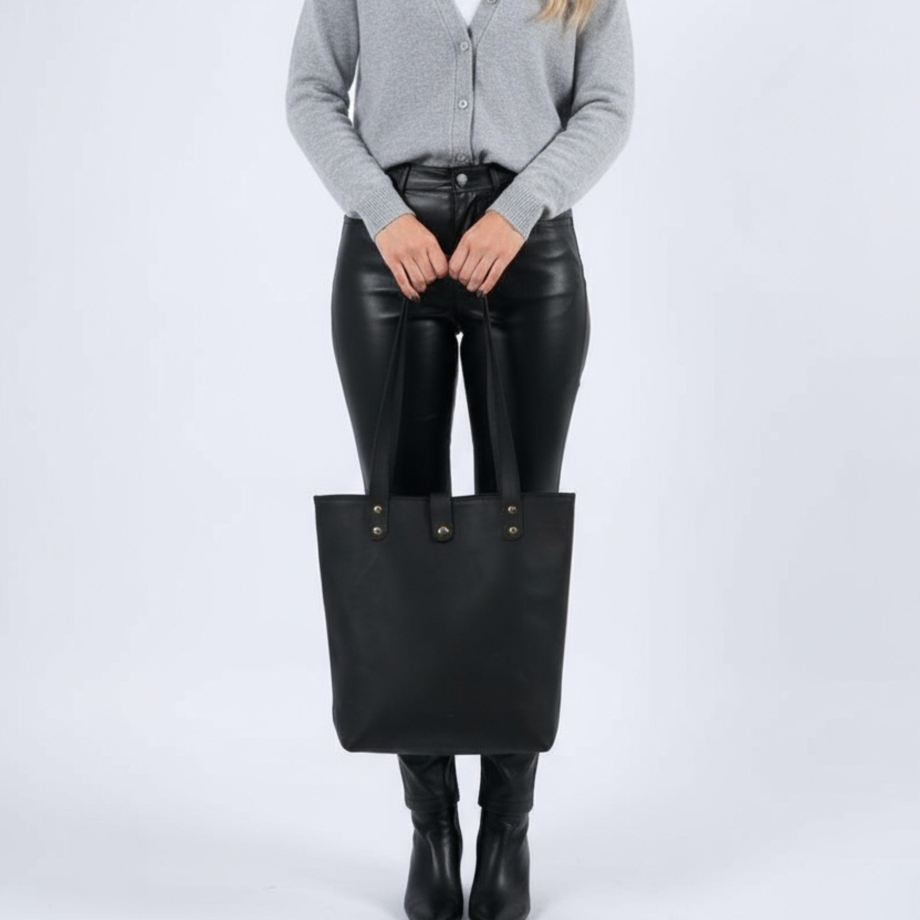 VT LEATHER TOTE FOR WOMEN