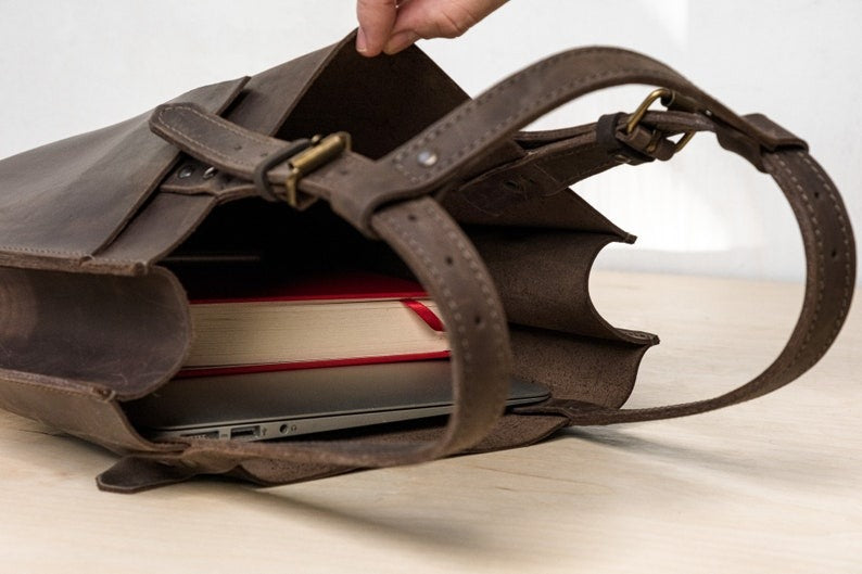 VT LEATHER TOTE FOR WOMEN