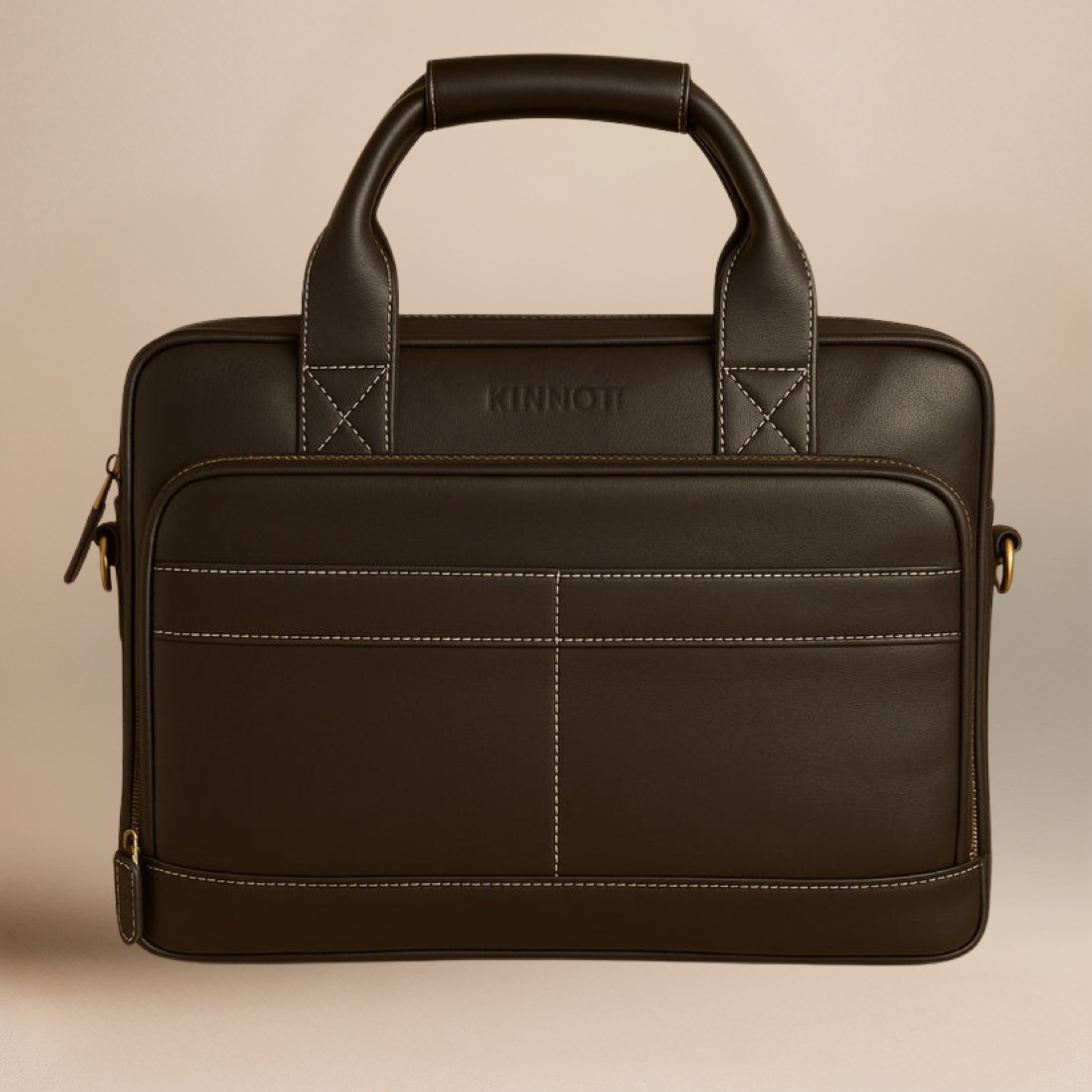Rich Brown Genuine Leather Laptop Bag