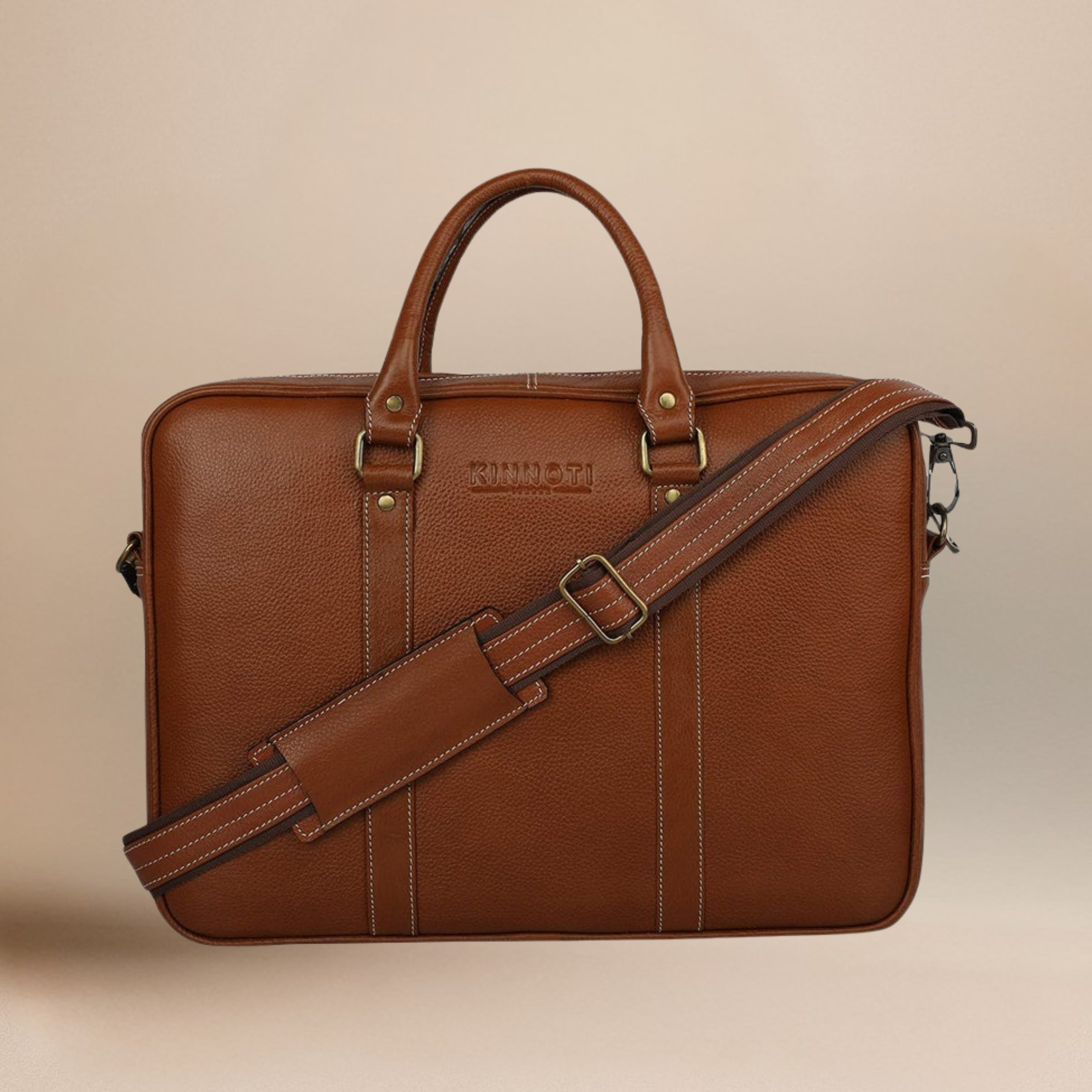 Unisex Genuine Leather Laptop Bag