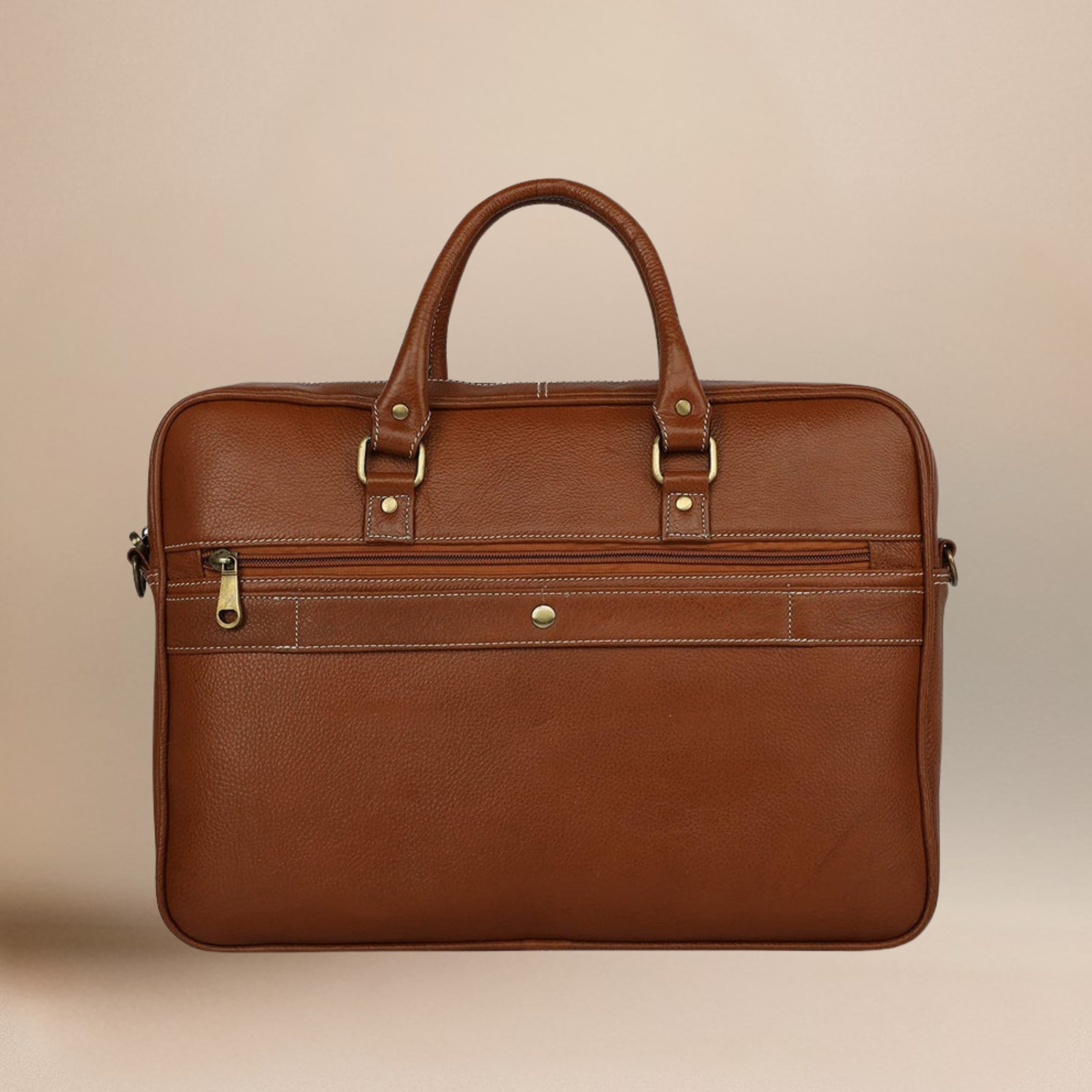 Unisex Genuine Leather Laptop Bag