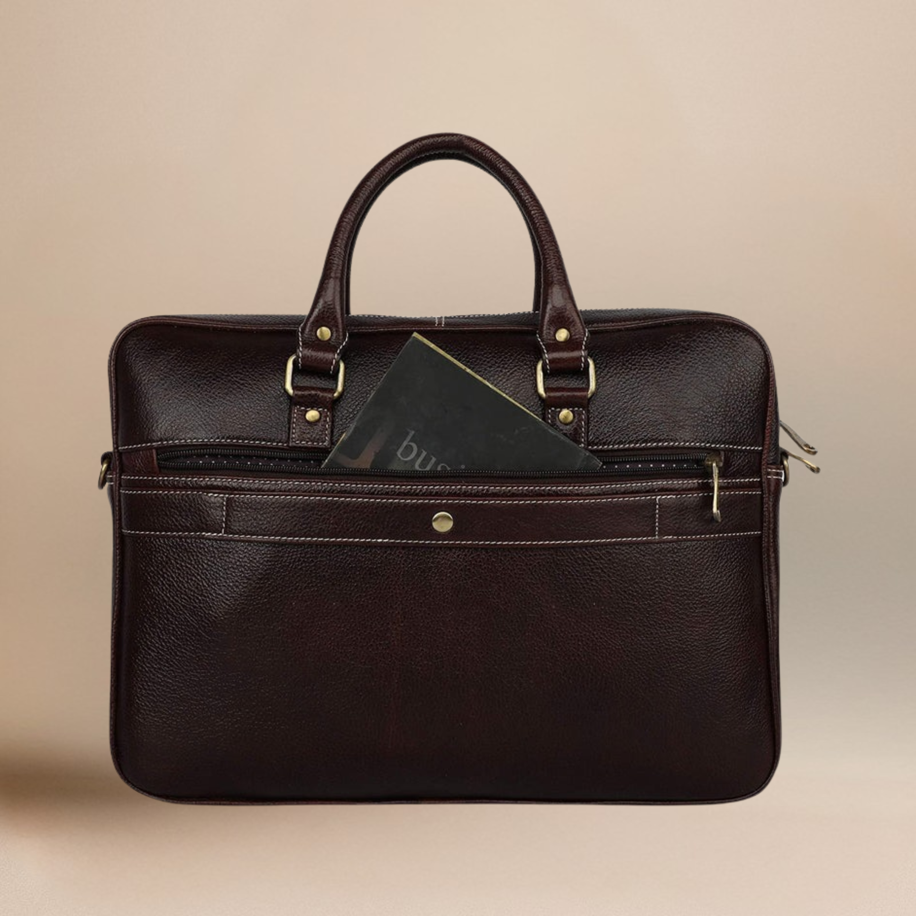 Unisex Genuine Leather Laptop Bag