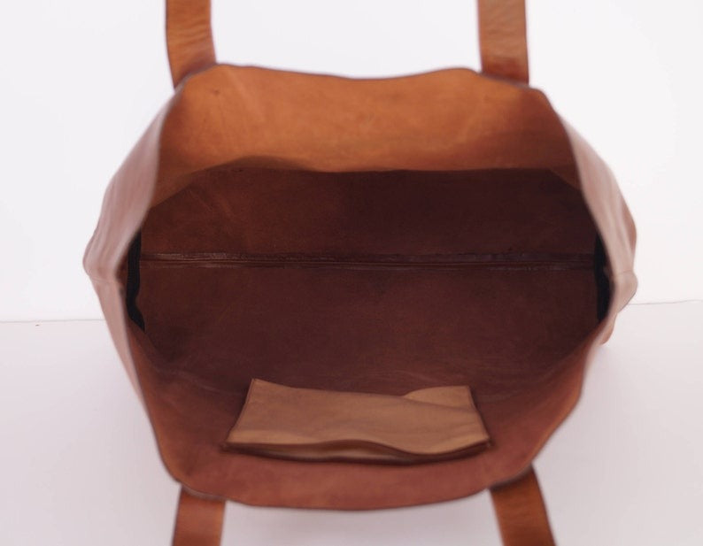 VT LEATHER TOTE FOR WOMEN