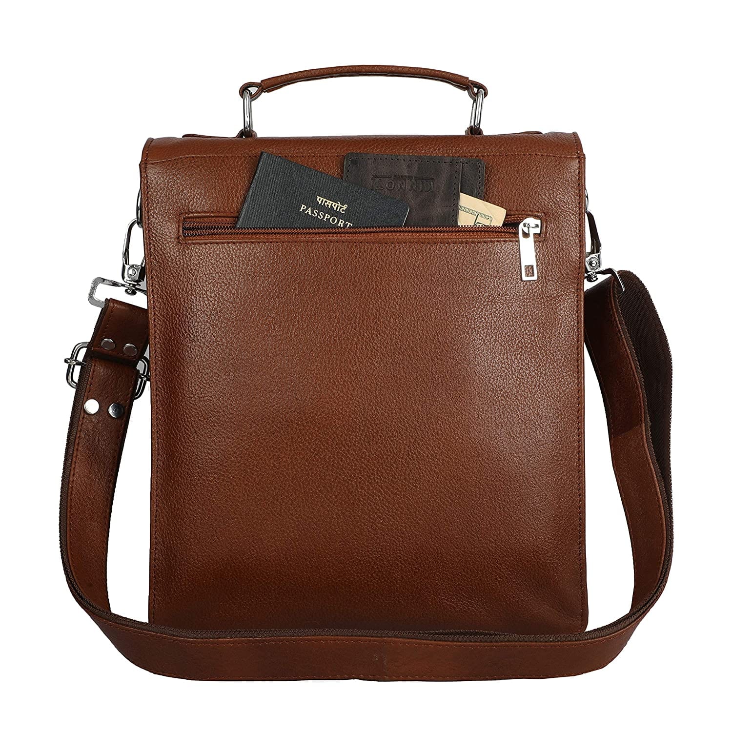 kinnoti 100% Genuine Leather Messenger Bag For Men
