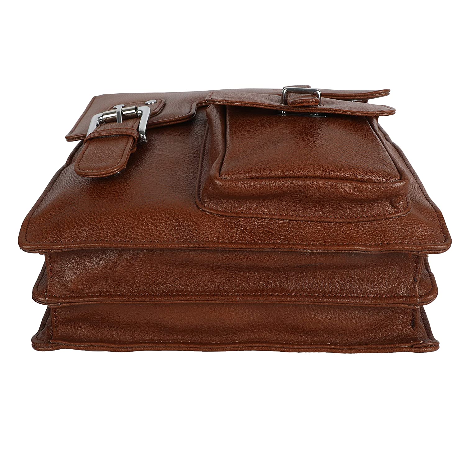 kinnoti 100% Genuine Leather Messenger Bag For Men
