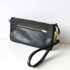 Kinnoti Black Genuine Leather Small Sling Bag