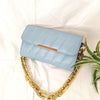 kinnoti Blue Flap Gold Plated Shoulder Bag